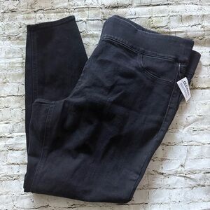 Old Navy Mid Rise Black Jeggings Adjustable Waist Jeans